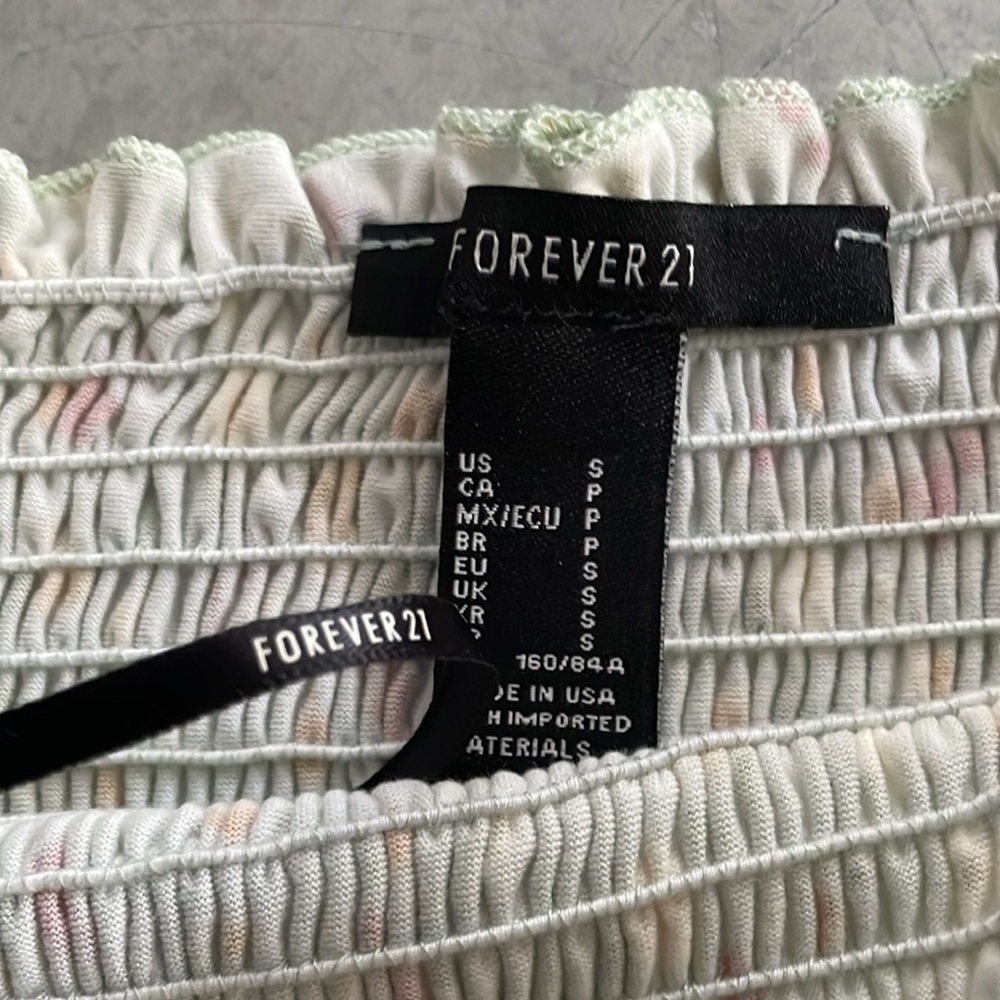 Forever 21 Smocked Printed Tube Top - Picture 6 of 9